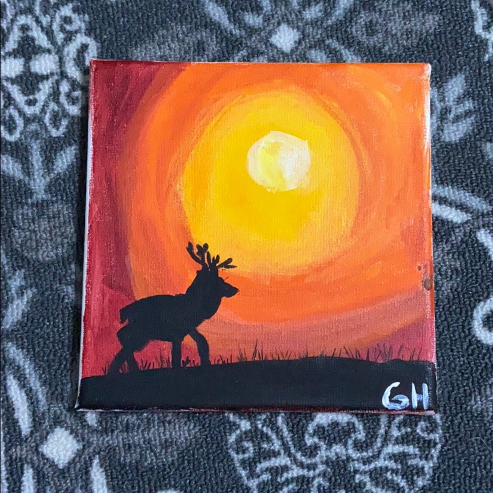 Nature and Sunset Painting
